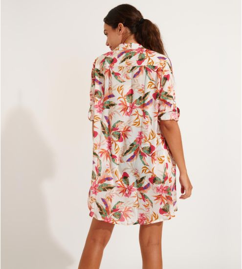 Chemise à manches longues Voil Barberia Ecru