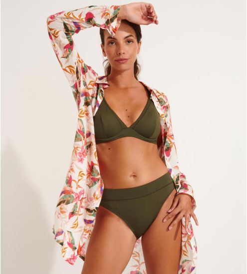 Chemise à manches longues Voil Barberia Ecru