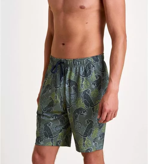 Short Bermuda pour homme Laurel Green Print