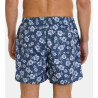 Short de bain fleuri pour homme Bleu Marine