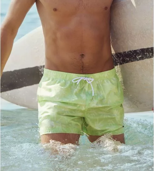 Short de bain pour homme Citron Vert