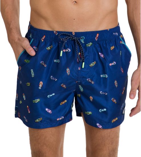 Short de bain pour homme Bleu
