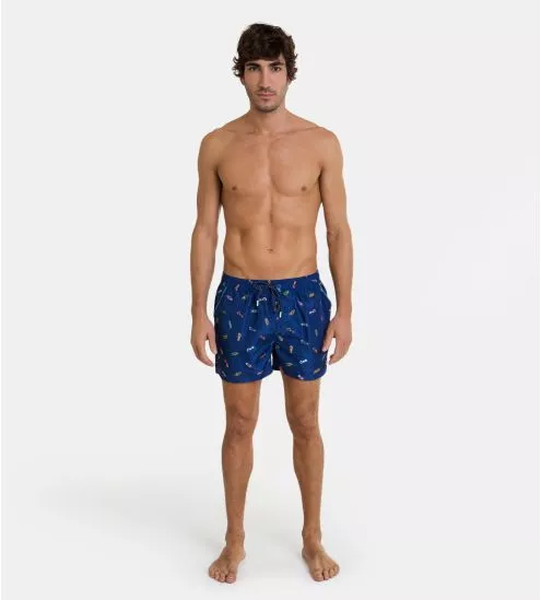 Short de bain pour homme Bleu