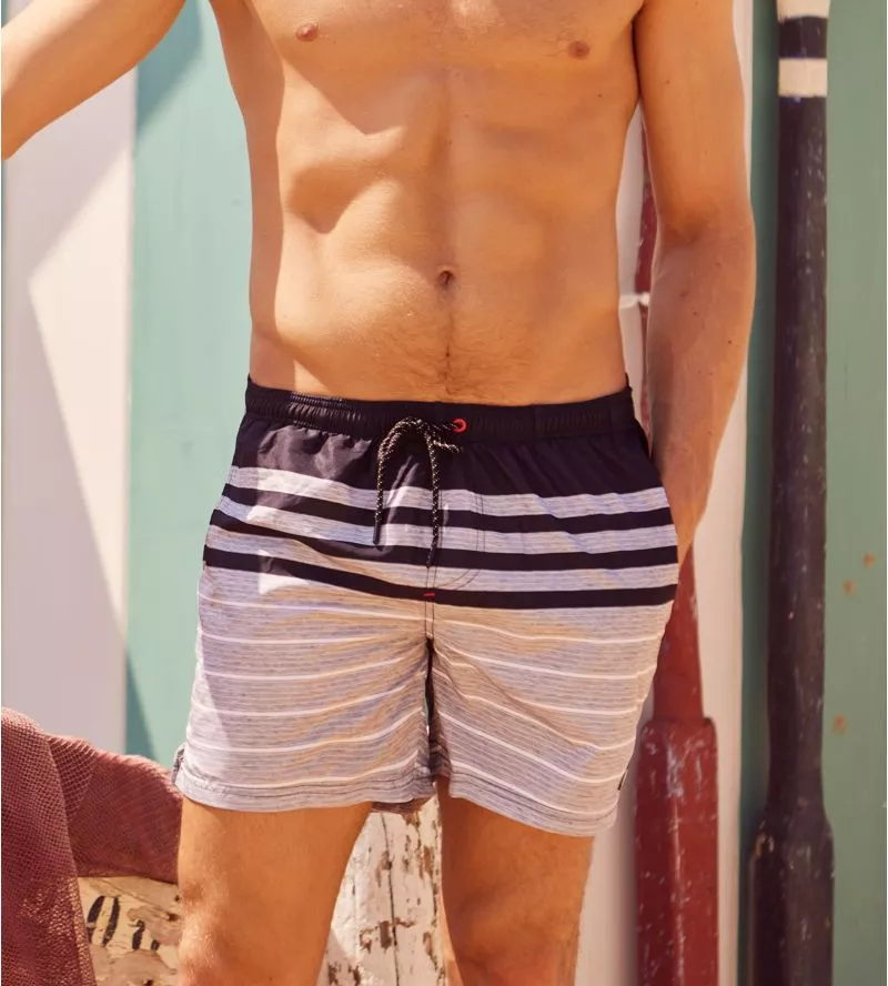 Short de bain pour homme Gris Foncé