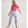 T-shirt à manches courtes pour femme Pink Flash