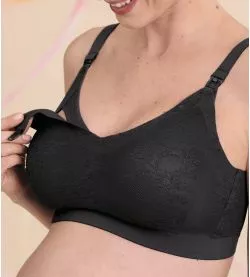 Soutien-gorge d'allaitement Essential Lace Crystal Anthracite