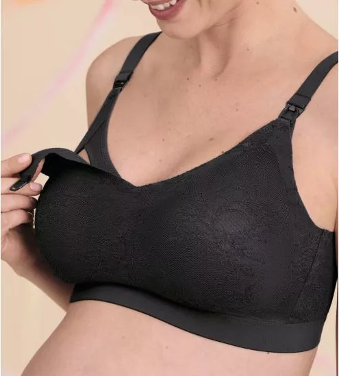 Soutien-gorge d'allaitement Essential Lace Crystal Anthracite