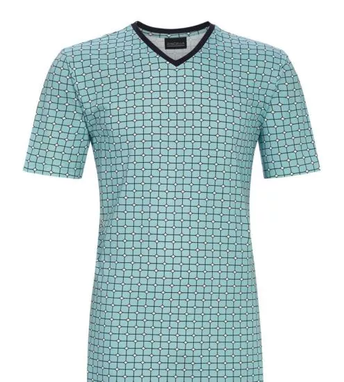 Chemise de nuit à manches courtes pour homme Mykonos