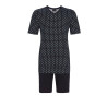 Pyjama court en coton pour homme Dark Navy