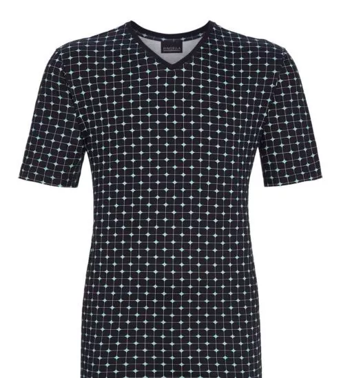 Pyjama court en coton pour homme Dark Navy