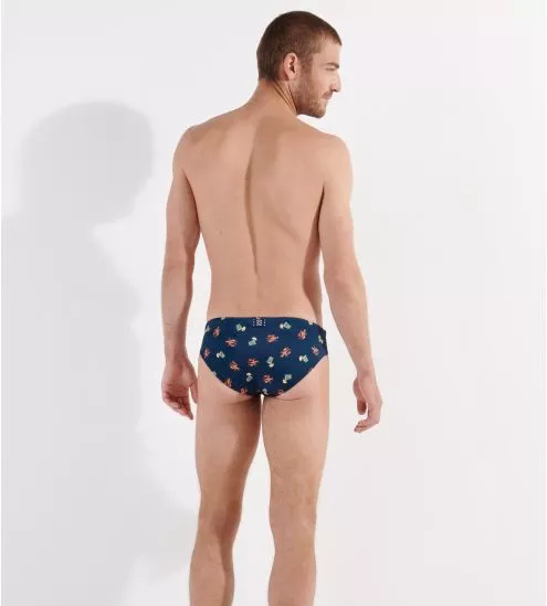 Slip de bain mini Beach Club Navy Print