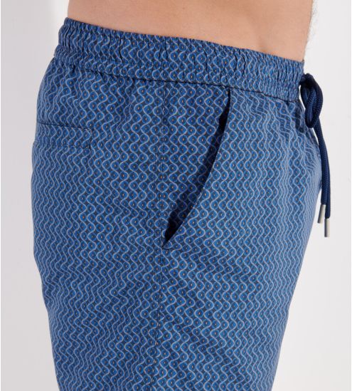 Short de plage Morny Navy Print
