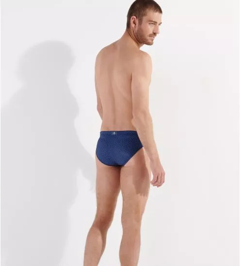 Slip de bain mini Morny Navy Print