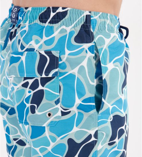 Short de plage Alain Blue Print