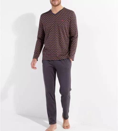 Pyjama long Jegor Black Print