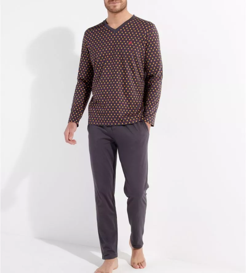 Pyjama long Jegor Black Print