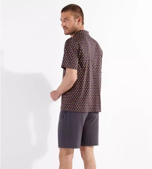 Pyjama Short Jegor Black Print