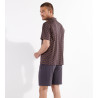 Pyjama court Jegor Black Print