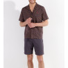 Pyjama court Jegor Black Print