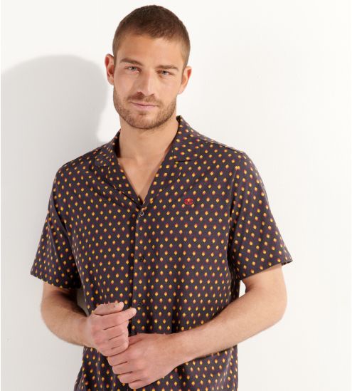 Pyjama court Jegor Black Print