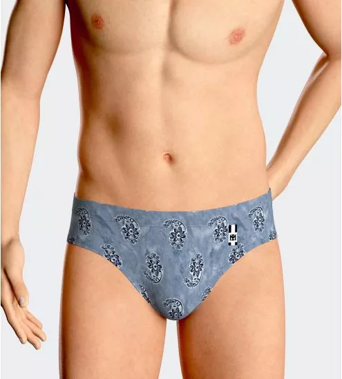 Blauer Midi Marlon Bad Slip