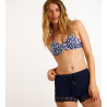 Short de plage femme Meow Huawei Bleu Marine