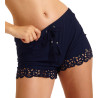 Short de plage femme Meow Huawei Bleu Marine