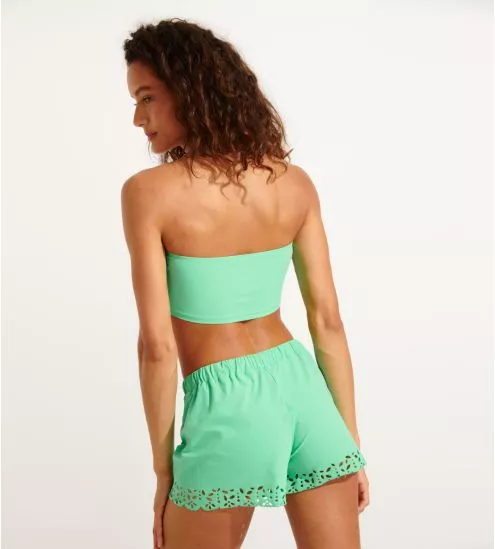 Beach Shorts Woman Meow...