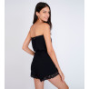 Combishort bandeau ajouré Purdey LSE01 Noir