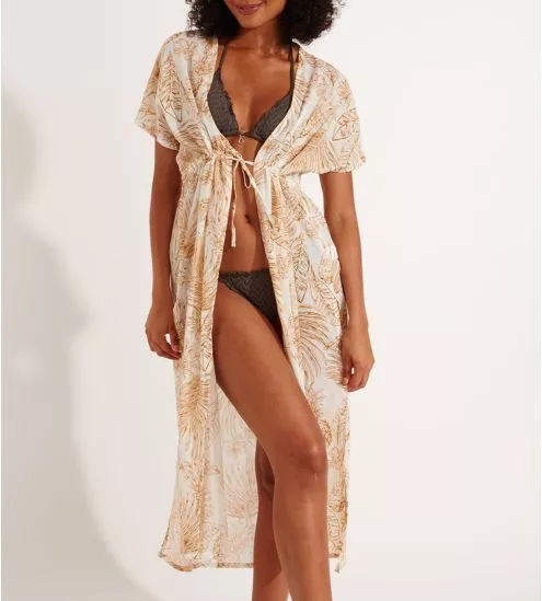 Kimono long Elvie Beachparty Camel