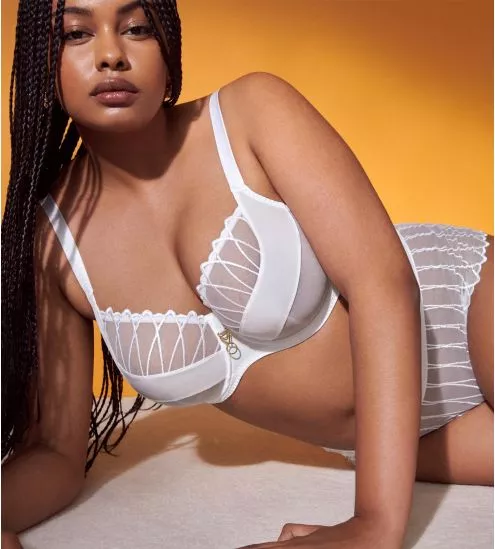Soutien gorge balconnet tulipe Arthill blanc