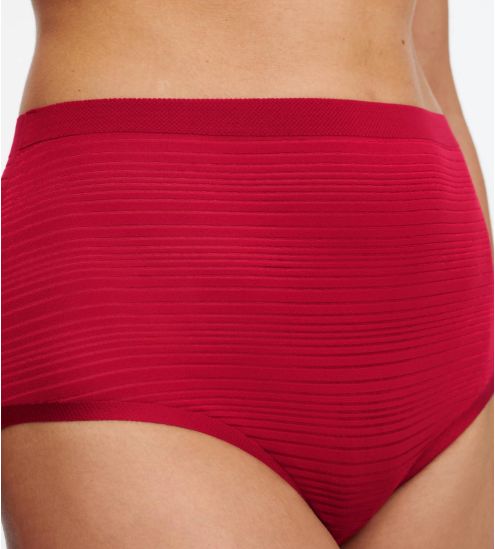Culotte haute Softstretch Stripes Rouge Passion