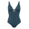 Maillot de bain 1 pièce lacé Allure 18 Marine