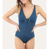 Maillot de bain 1 pièce lacé Allure 18 Marine