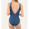 Maillot de bain 1 pièce lacé Allure 18 Marine