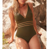 Maillot de bain une piece femme Kaki Venezia