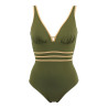 Maillot de bain une piece femme Kaki Venezia