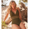 Maillot de bain une piece femme Kaki Venezia