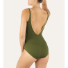 Maillot de bain une piece femme Kaki Venezia