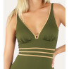 Maillot de bain une piece femme Kaki Venezia