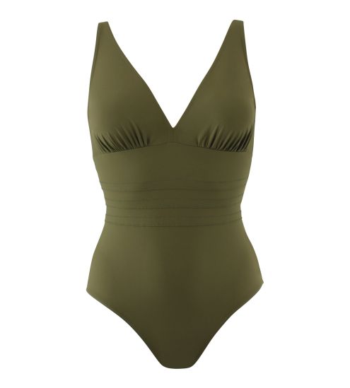 Maillot de bain une piece kaki Addict