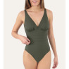 Maillot de bain une piece kaki Addict