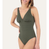 Maillot de bain une piece kaki Addict