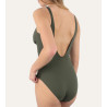 Maillot de bain une piece kaki Addict