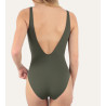 Maillot de bain une piece kaki Addict