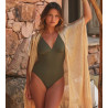 Maillot de bain une piece kaki Addict
