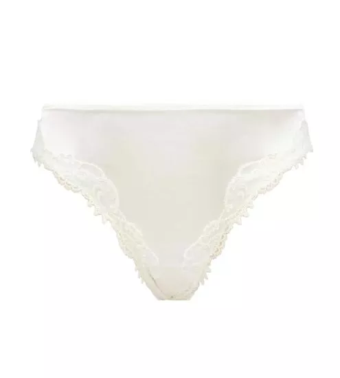 Slip séduction Splendeur Soie Ecru Nacre