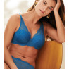 Soutien-gorge décolleté carré en spacer 3D KARMA Bleu Myosotis