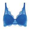 Soutien-gorge décolleté carré en spacer 3D KARMA Bleu Myosotis