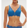 Soutien-gorge décolleté carré en spacer 3D KARMA Bleu Myosotis
